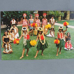 Vintage Postcard - Hula Show Cast Napili Kai Beach Club Hotel - Hawaiian Service